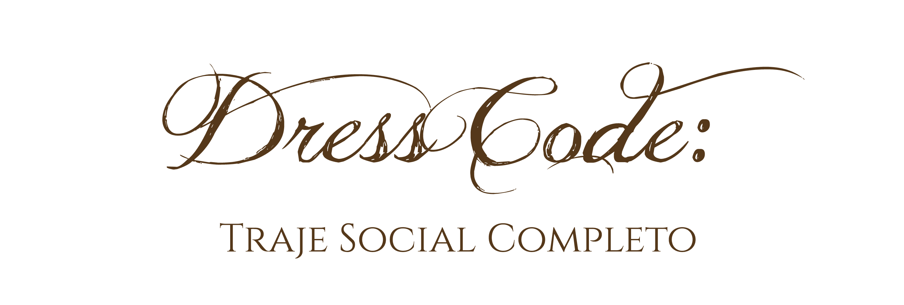 Dress Code: Traje Social Completo